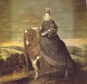 Diego Velazquez Portrait equestre de la reina Marguerite (df02) oil painting on canvas